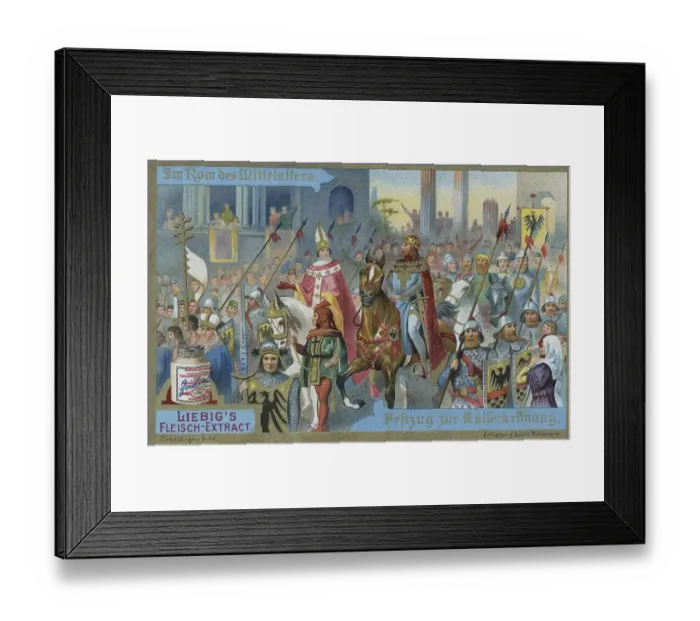 Framed Print : Picture series in Rome in the Middle Ages
