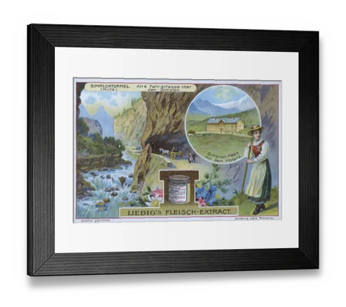 Framed Print : Picture series Simplon Tunnel, centre Framed Print : Picture series Simplon Tunnel, centre