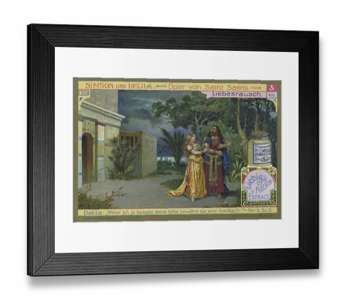Framed Print : Picture series Simson and Delila Framed Print : Picture series Simson and Delila