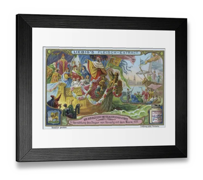Framed Print : Series of pictures from the heyday of medieval cities Framed Print : Series of pictures from the heyday of medieval cities