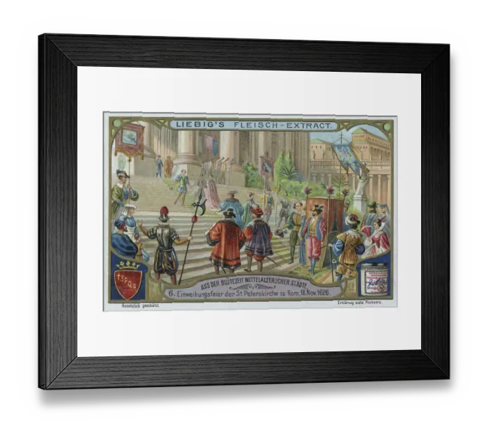 Framed Print : Series of pictures from the heyday of medieval cities