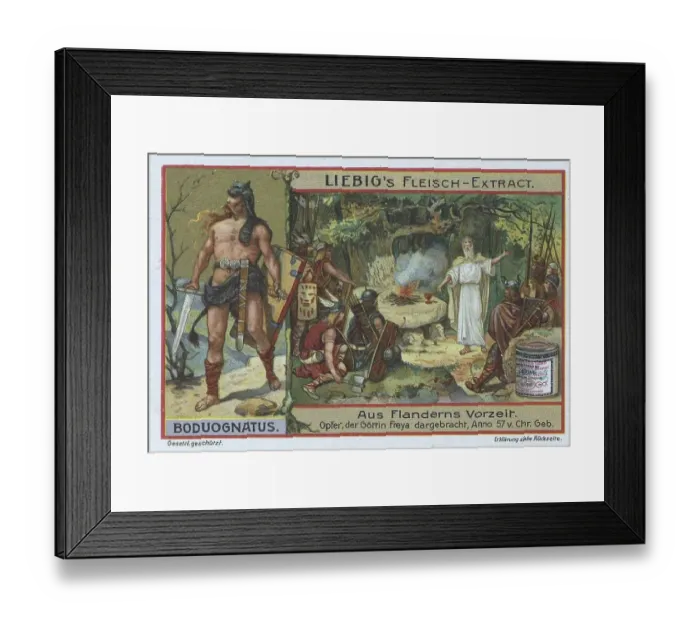 Framed Print : Picture series from prehistoric times in Flanders