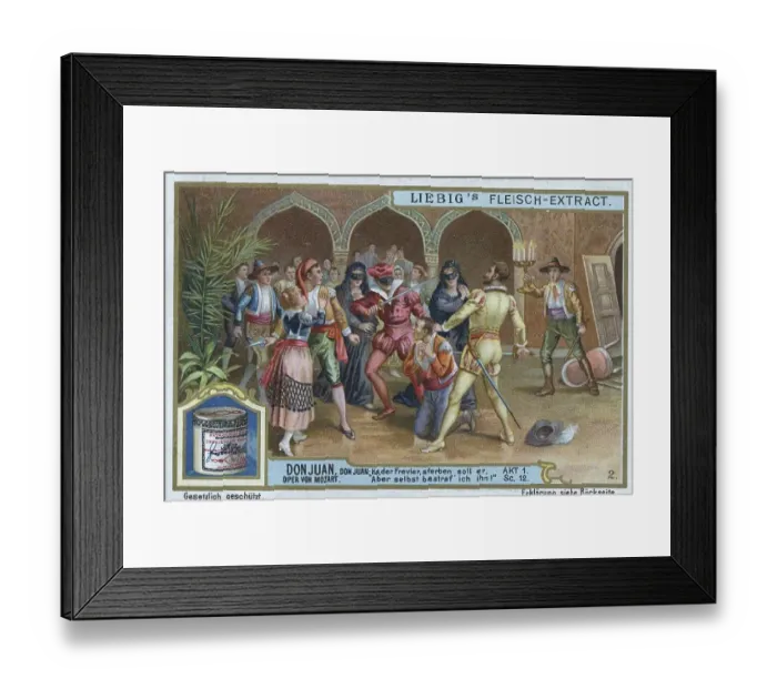 Framed Print : Picture series Don Juan, opera by Mozart Framed Print : Picture series Don Juan, opera by Mozart
