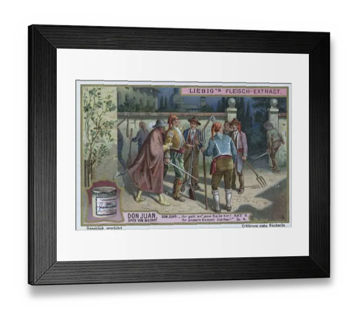 Framed Print : Picture series Don Juan, opera by Mozart Framed Print : Picture series Don Juan, opera by Mozart