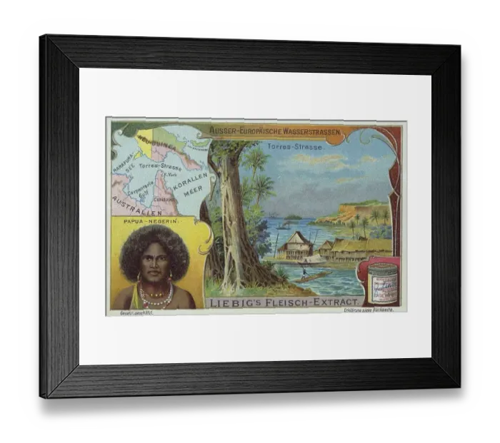 Framed Print : Picture series of non-European waterways
