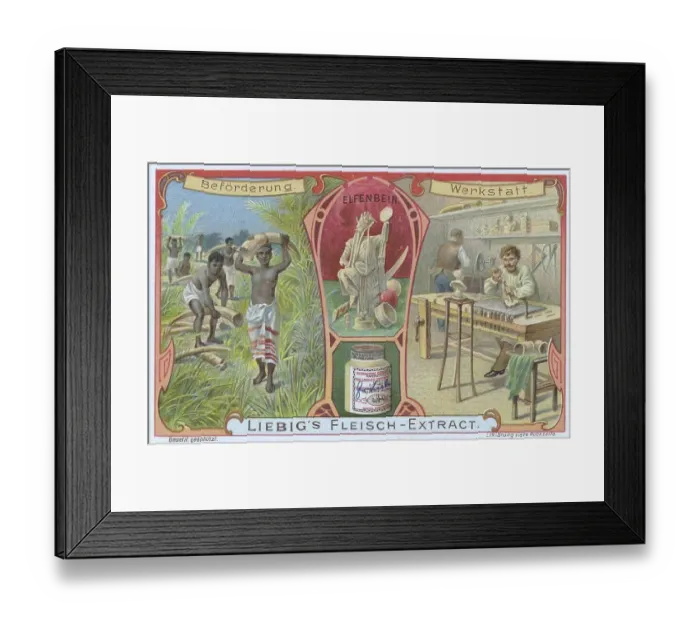Framed Print : Picture series Materials, ivory Framed Print : Picture series Materials, ivory