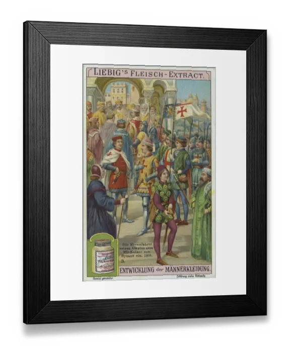 Framed Print : Picture series Development of men's clothing