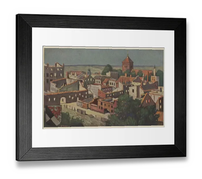 Framed Print : Church and ruins, GoNdap, German Goldap Framed Print : Church and ruins, GoNdap, German Goldap