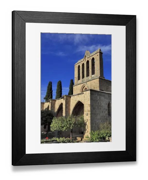 Framed Print : Bellapais, Beylerbeyi, parts of a Gothic monastery ruin