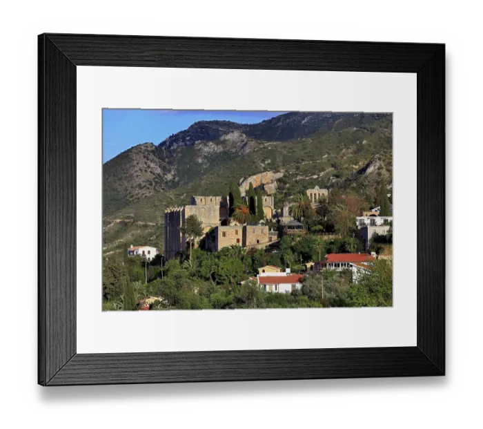Framed Print : Bellapais, Beylerbeyi, parts of a Gothic monastery ruin Framed Print : Bellapais, Beylerbeyi, parts of a Gothic monastery ruin