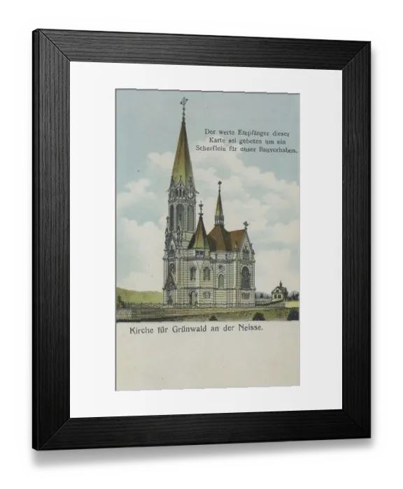 Framed Print : Church for Gruenwald an der Neisse Framed Print : Church for Gruenwald an der Neisse