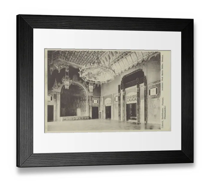 Framed Print : Municipal theatre of Luebeck, Schleswig-Holstein Framed Print : Municipal theatre of Luebeck, Schleswig-Holstein