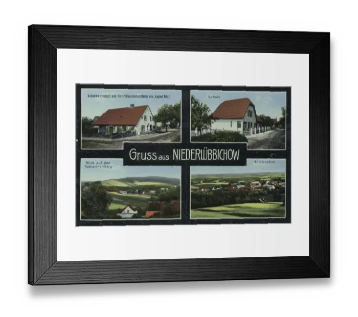 Framed Print : Niederluebbichow near Cedynia, German Zehden