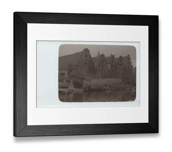 Framed Print : Luebeck, Volksgericht, Schleswig-Holstein
