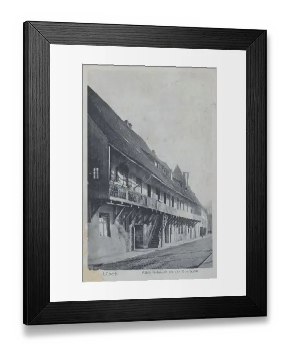 Framed Print : Luebeck, buildings on the river Trave Framed Print : Luebeck, buildings on the river Trave