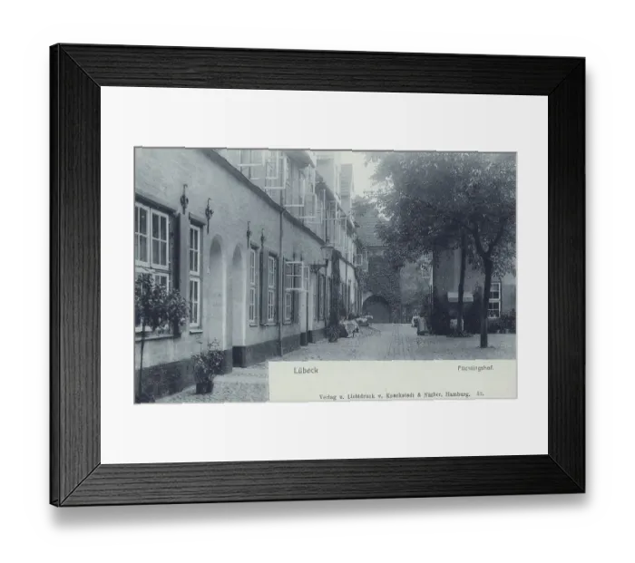 Framed Print : Luebeck, Fuechtingshof, Schleswig-Holstein