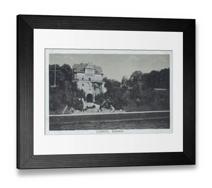 Framed Print : Luebeck Kaisertor, Schleswig-Holstein