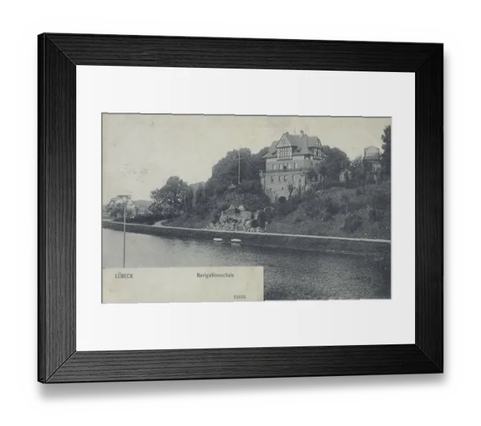 Framed Print : Luebeck, Navigation School, Schleswig-Holstein