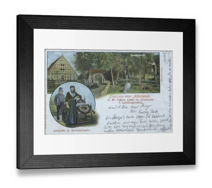 Framed Print : Luehe im Altenlande, Altes Land