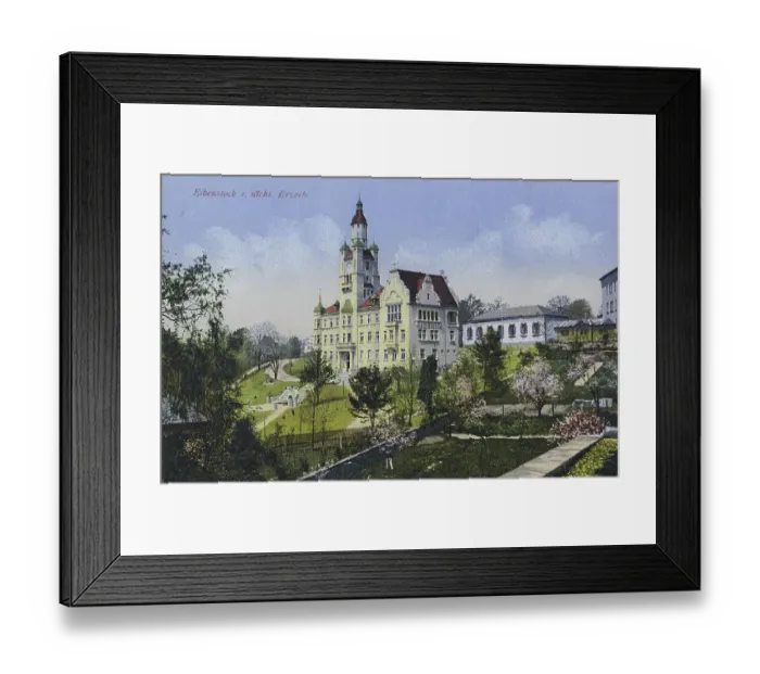 Framed Print : Eibenstock in the Saxon Erzgebirge