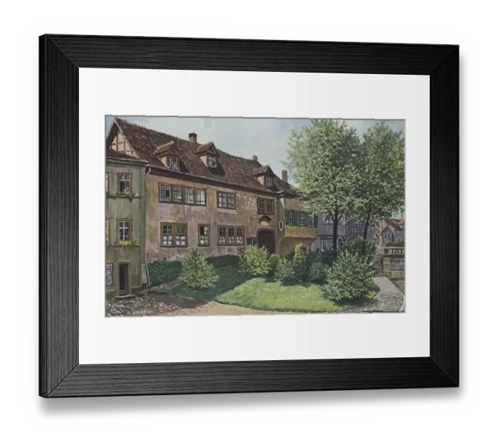 Framed Print : Bachhaus in Eisenach, Thuringia