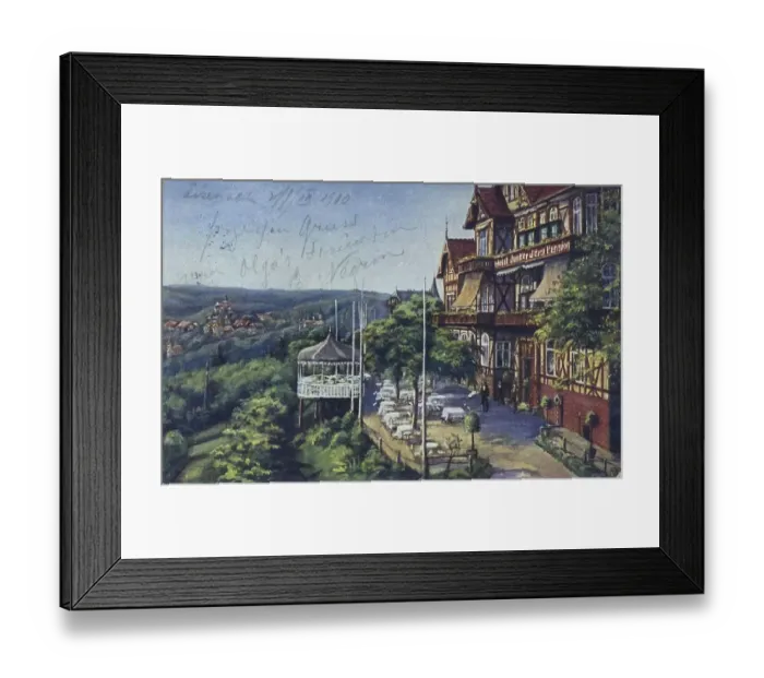 Framed Print : Hotel Junker Joerg in Eisenach