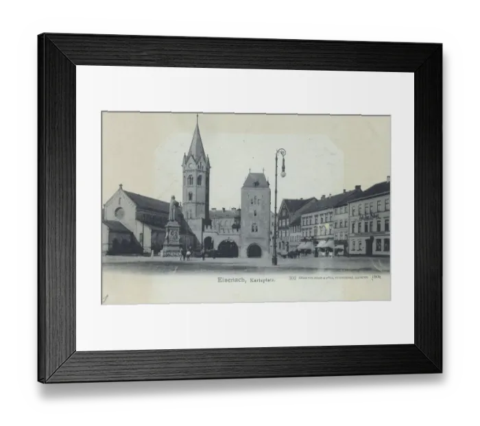 Framed Print : Karlsplatz and Luther Monument in Eisenach
