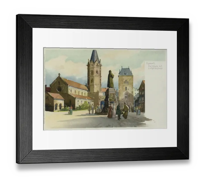 Framed Print : Karlsplatz and Luther Monument in Eisenach Framed Print : Karlsplatz and Luther Monument in Eisenach