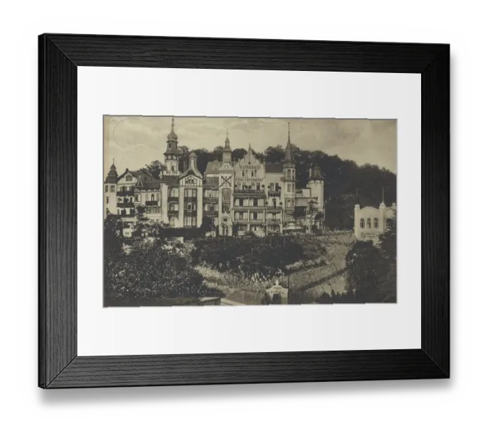Framed Print : Hotel Fuerstenhof in Eisenach, Thuringia