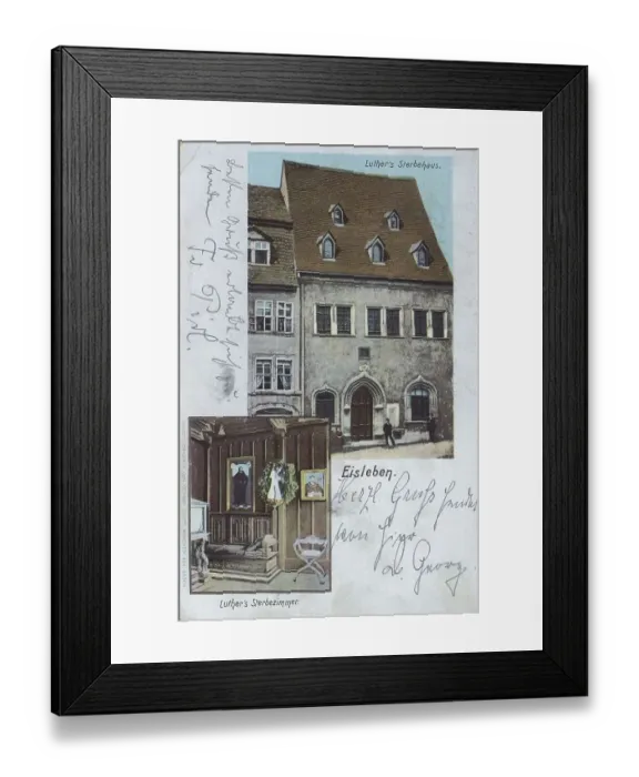 Framed Print : Luther's death house in Eisleben Framed Print : Luther's death house in Eisleben