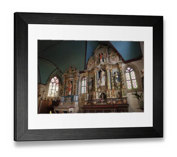 Framed Print : Parish of Guimiliau, inside the church Framed Print : Parish of Guimiliau, inside the church