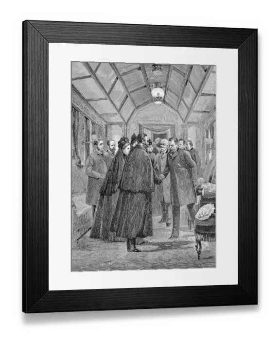 Framed Print : King Humbert, accompanied by Crispi Framed Print : King Humbert, accompanied by Crispi