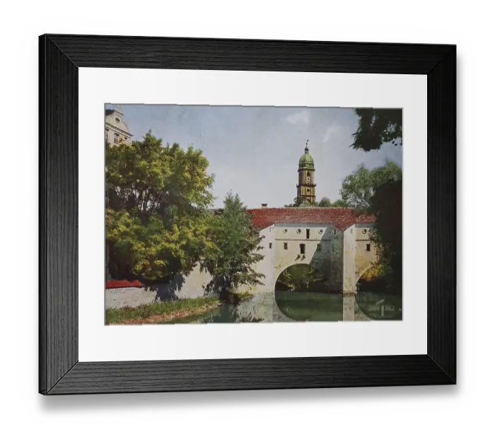 Framed Print : Historic photo of Amberg, Bavaria