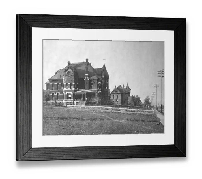 Framed Print : United States of America, suburban villas of the city of Helena