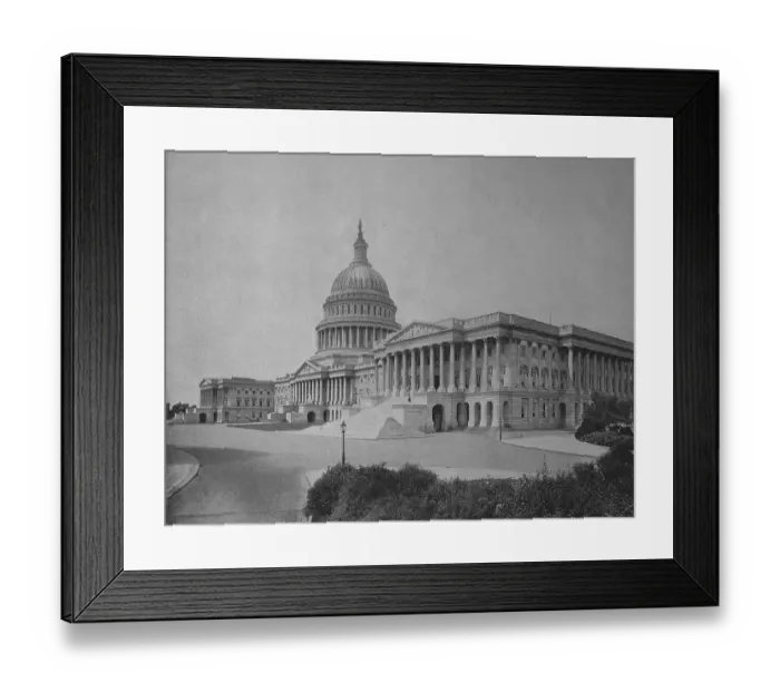 Framed Print : United States of America, the Capitol in Washington