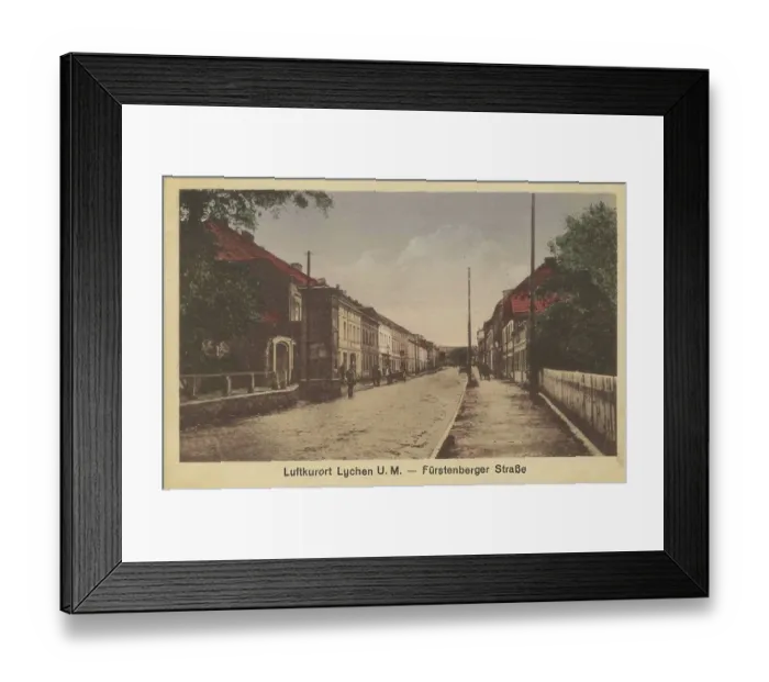Framed Print : Air health resort Lychen u. M. Fuerstenberger Strasse