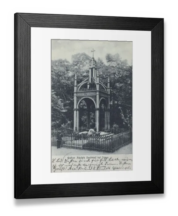 Framed Print : Gustav Adolph Monument in Luetzen Framed Print : Gustav Adolph Monument in Luetzen