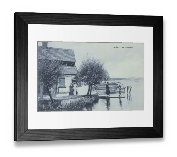Framed Print : Am Oberpfuhl in Lychen, district of Uckermark in the north of Brandenburg
