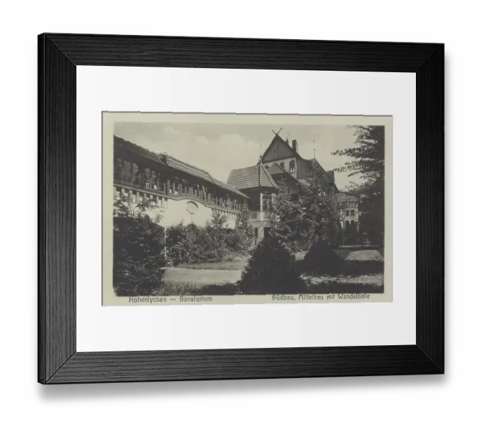 Framed Print : Sanatorium in Hohenlychen, district of Uckermark in the north of Brandenburg