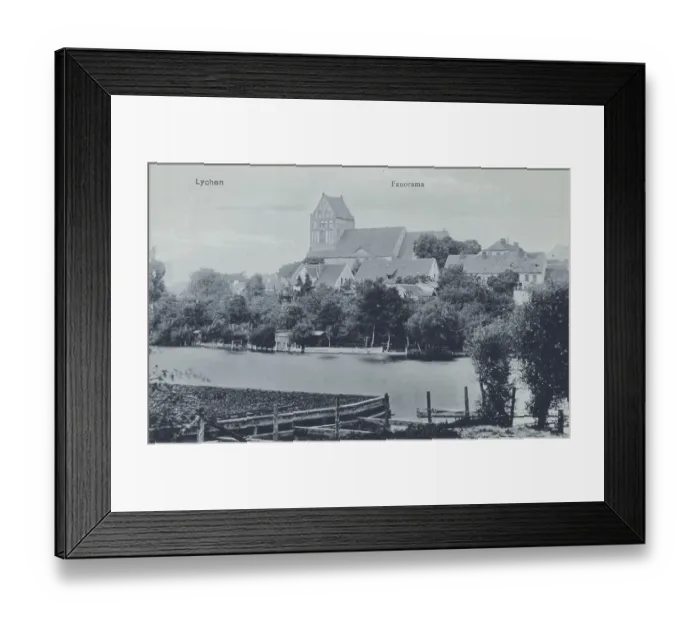 Framed Print : Air health resort Lychen, district Uckermark in the north of Brandenburg