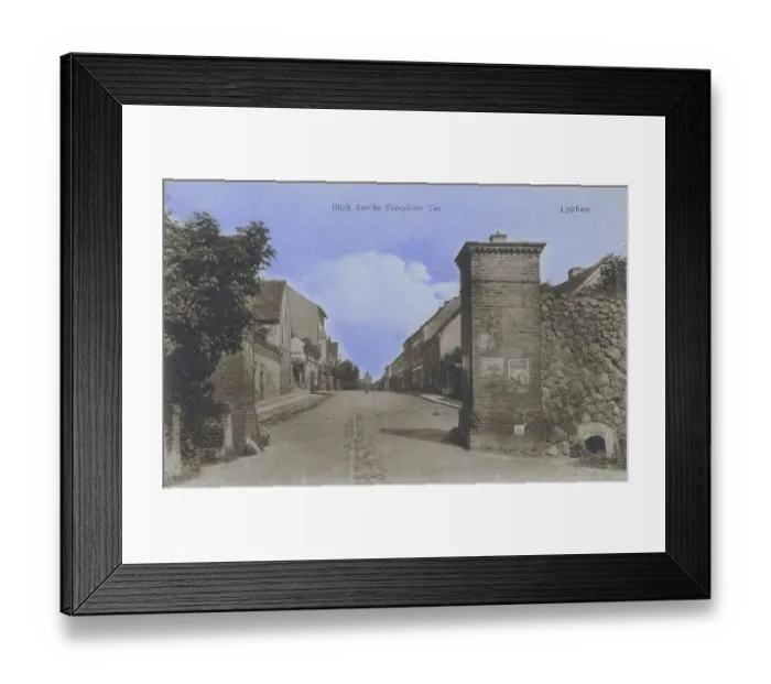 Framed Print : Lychen, view through the Templiner Tor