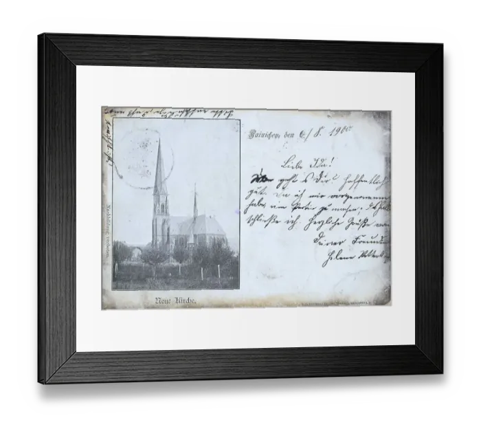 Framed Print : Hainichen in Saxony, new church Framed Print : Hainichen in Saxony, new church