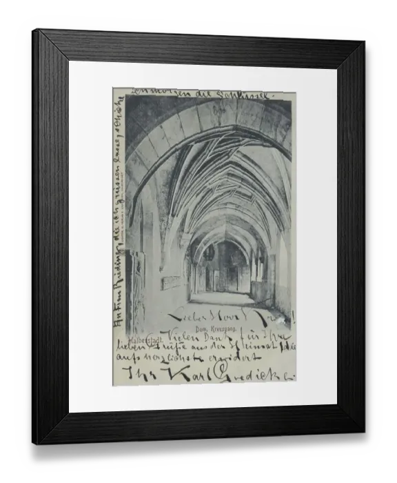 Framed Print : Halberstadt, cloister in the cathedral Framed Print : Halberstadt, cloister in the cathedral