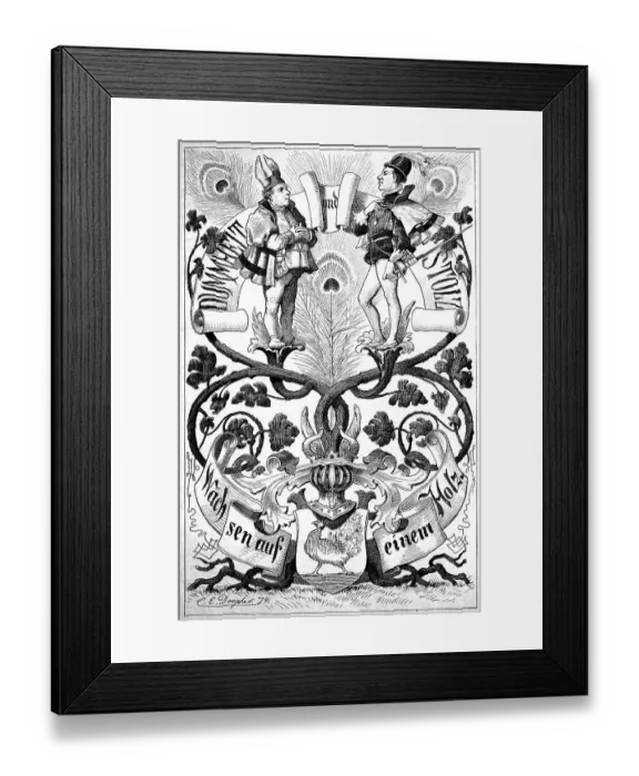 Framed Print : An old German saying from the Wartburg