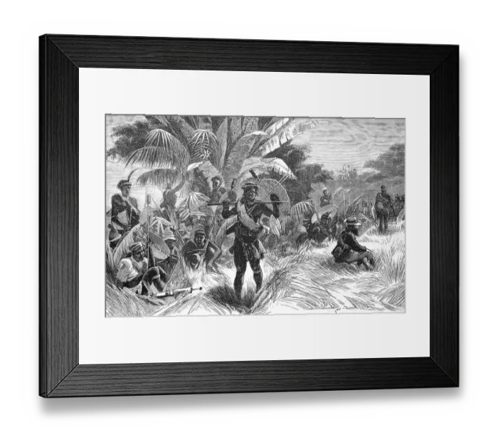 Framed Print : Warriors in the Zulu War of 1879 Framed Print : Warriors in the Zulu War of 1879