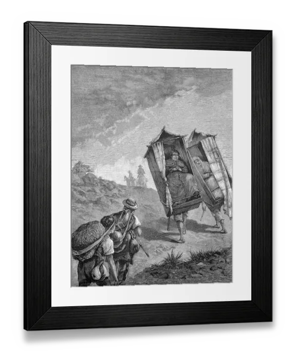 Framed Print : Journey of distinguished people in Central America Framed Print : Journey of distinguished people in Central America