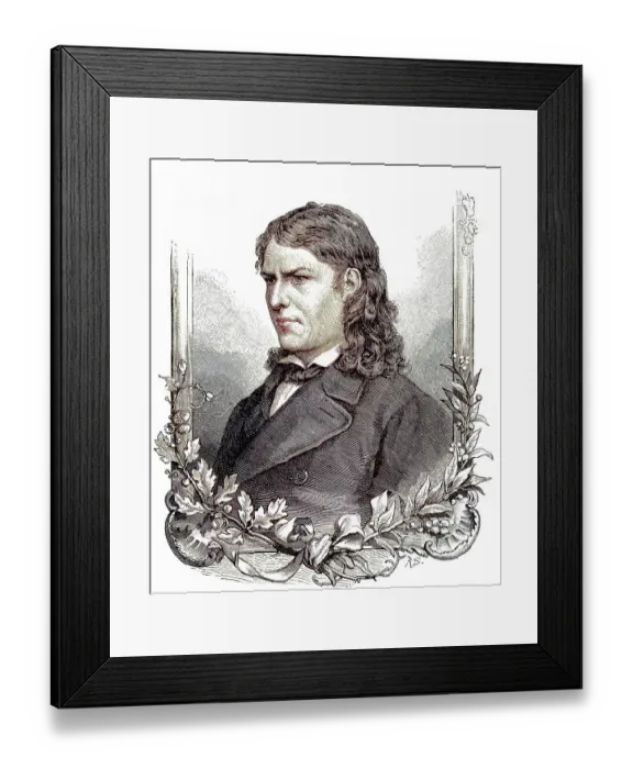Framed Print : Friedrich Rueckert, 16 May 1788 - 31 January 1866 Framed Print : Friedrich Rueckert, 16 May 1788 - 31 January 1866