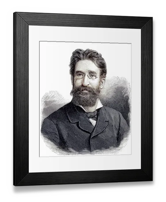 Framed Print : Fritz Mauthner, 22 November 1849