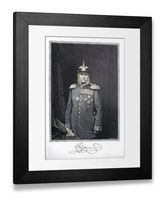 Framed Print : Wilhelm I or in German Wilhelm I