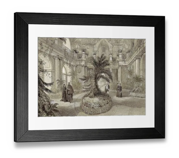 Framed Print : Emperor Frederick Accompanied by the Empress in the Orangery of Charlottenburg Framed Print : Emperor Frederick Accompanied by the Empress in the Orangery of Charlottenburg